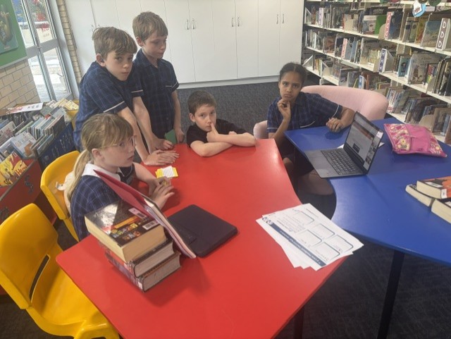 A group of Year 5 students engaged in the BCE STEM MAD Competition